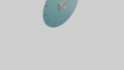 Frameless Glass Wall Clock model 3D model