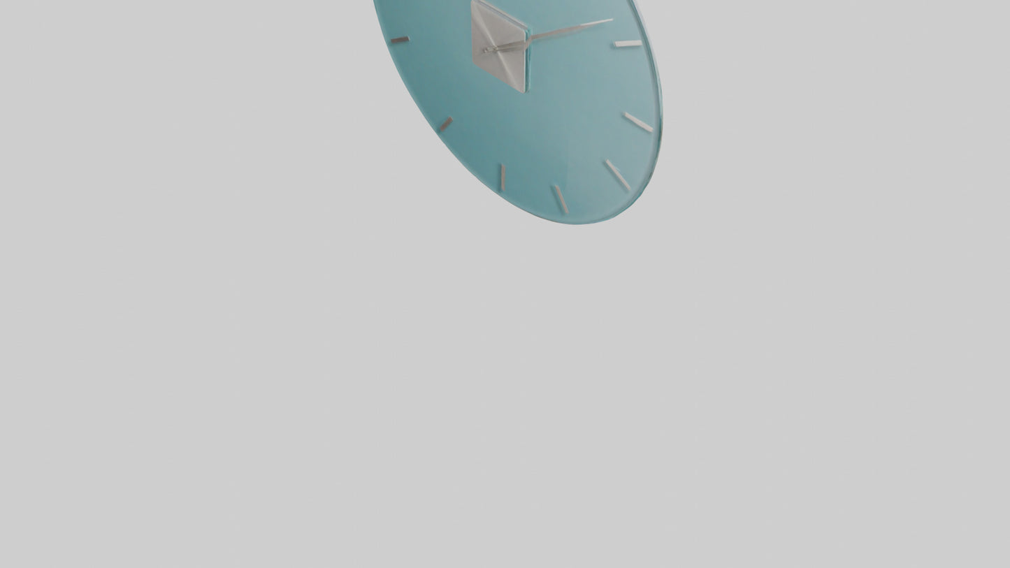 Frameless Glass Wall Clock model 3D model