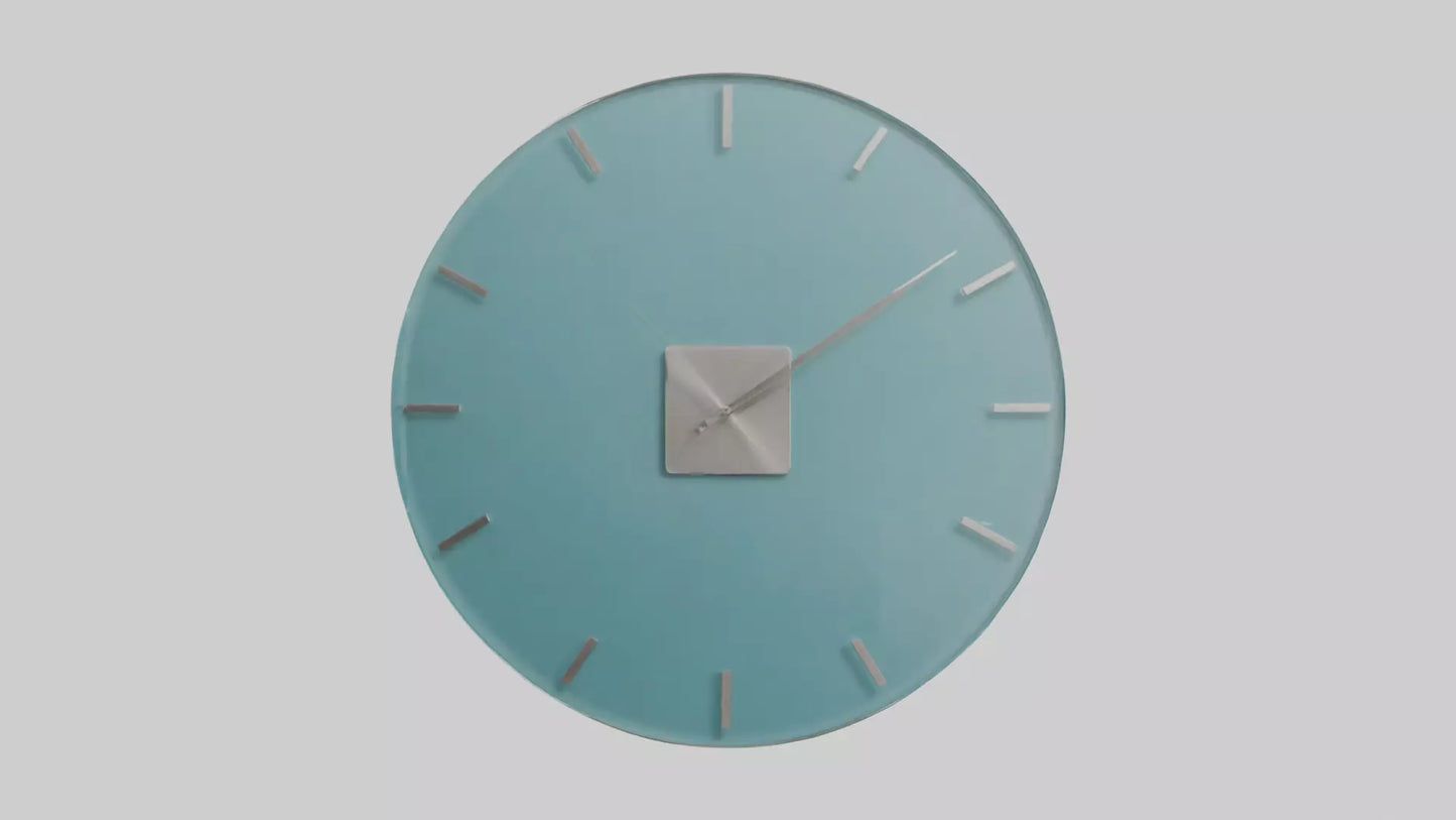Frameless Glass Wall Clock model 3D model