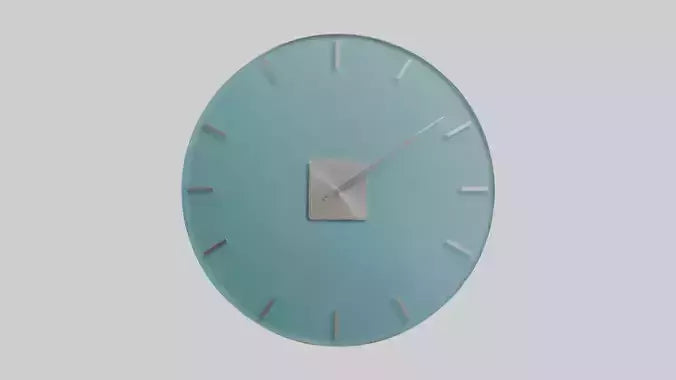Frameless Glass Wall Clock model 3D model