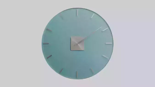Frameless Glass Wall Clock model 3D model