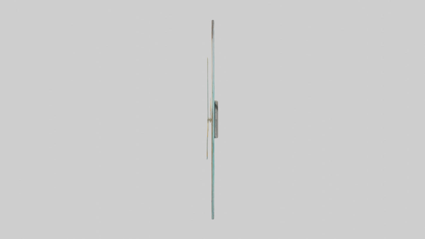 Frameless Glass Wall Clock model 3D model