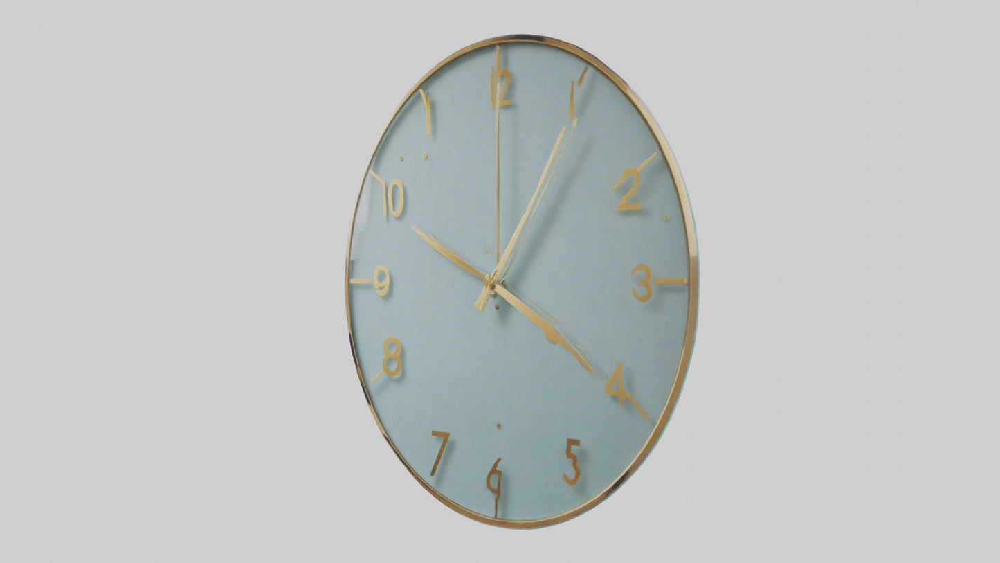 Frameless Glass Wall Clock model 3D model