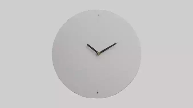 Frameless Modern Wall Clock model 3D model