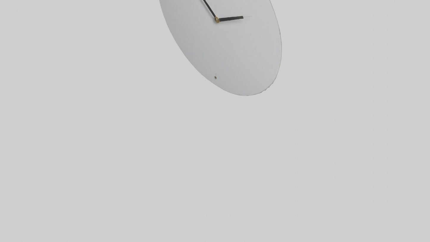 Frameless Modern Wall Clock model 3D model