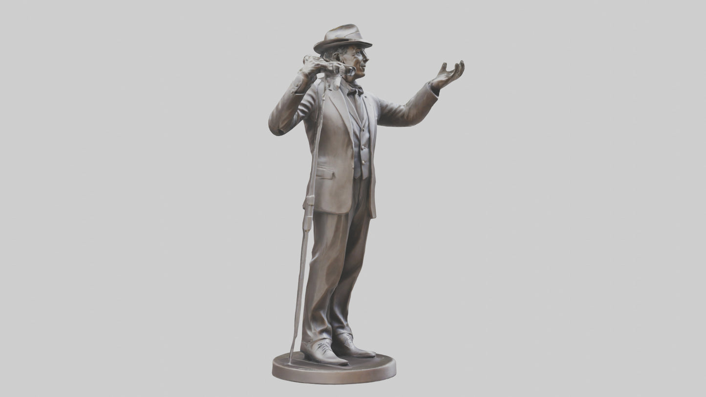 Frank Sinatra statue model 3D model