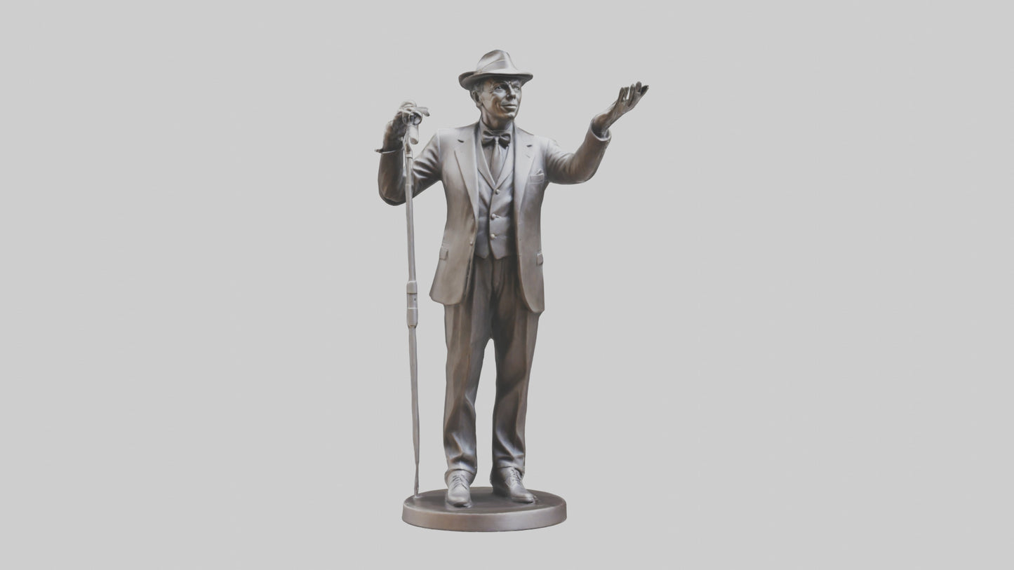 Frank Sinatra statue model 3D model