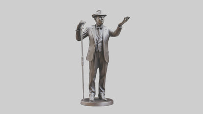 Frank Sinatra statue model 3D model