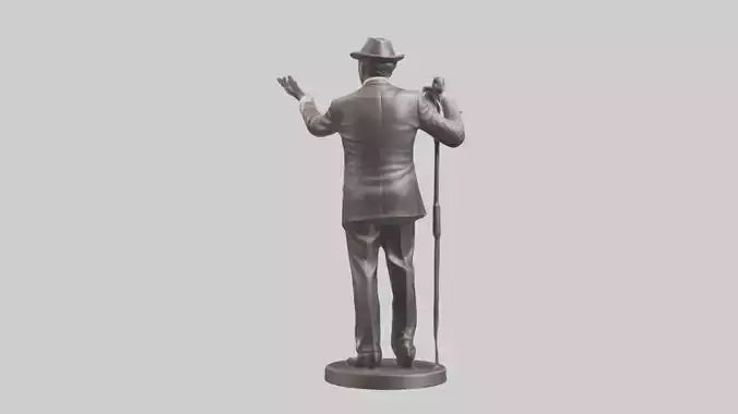 Frank Sinatra statue model 3D model