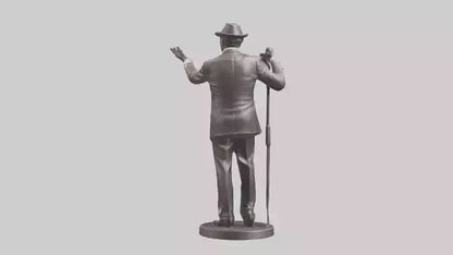 Frank Sinatra statue model 3D model