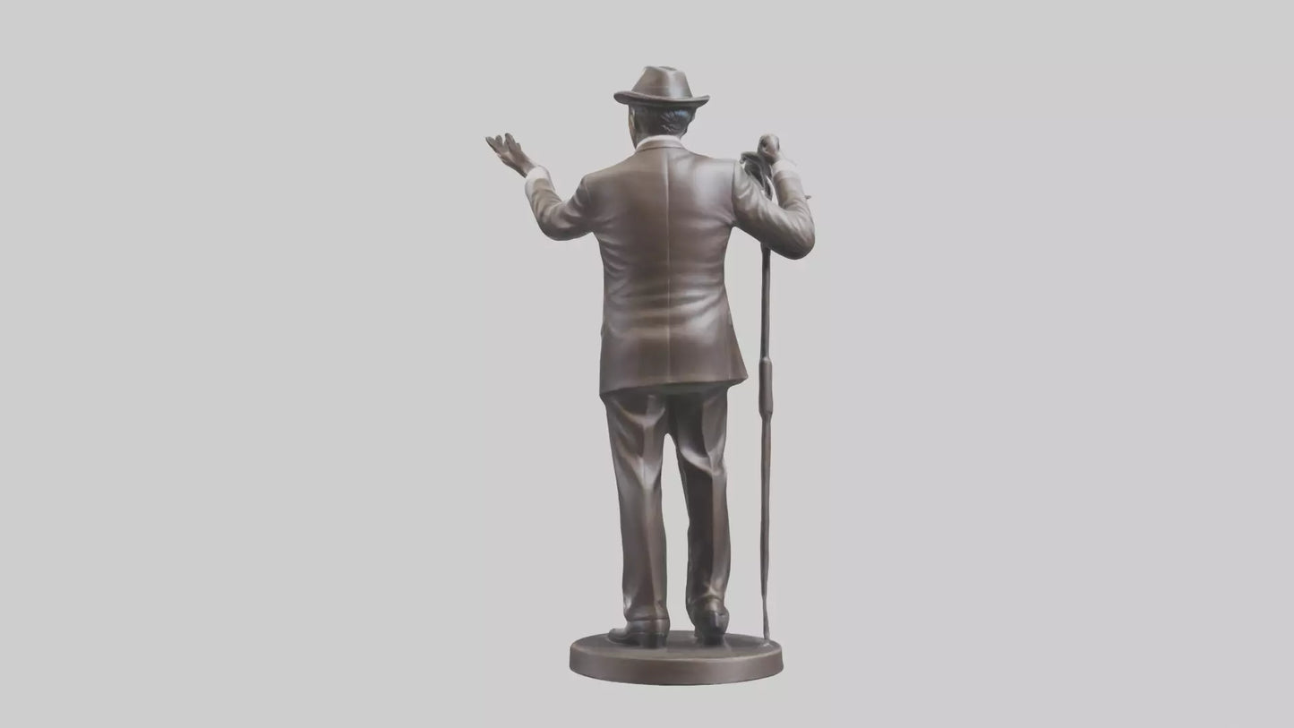 Frank Sinatra statue model 3D model