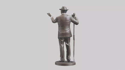 Frank Sinatra statue model 3D model