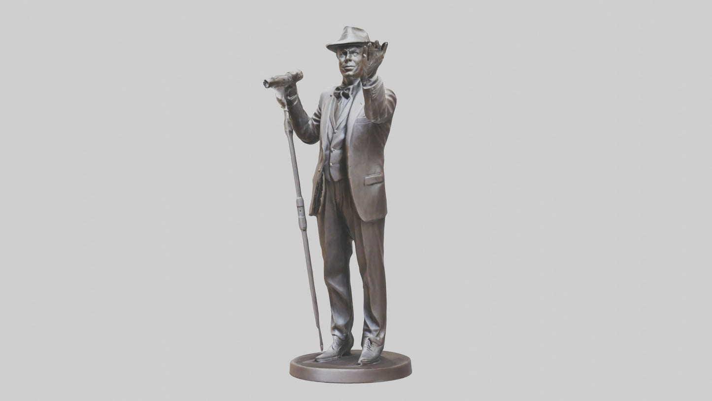 Frank Sinatra statue model 3D model