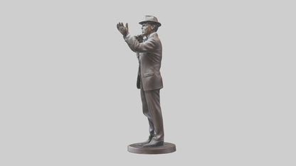 Frank Sinatra statue model 3D model
