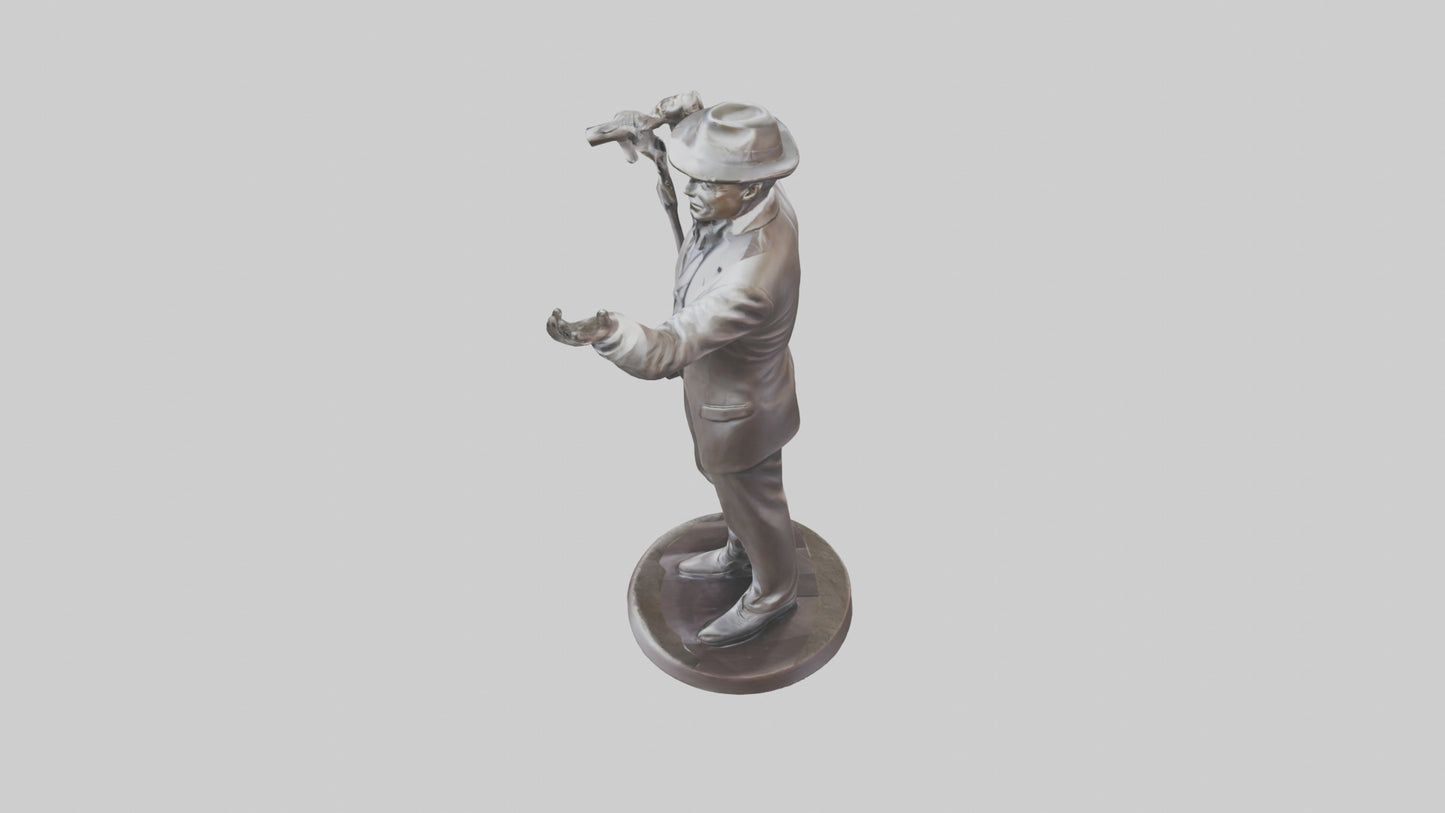 Frank Sinatra statue model 3D model