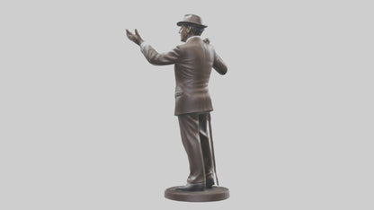 Frank Sinatra statue model 3D model