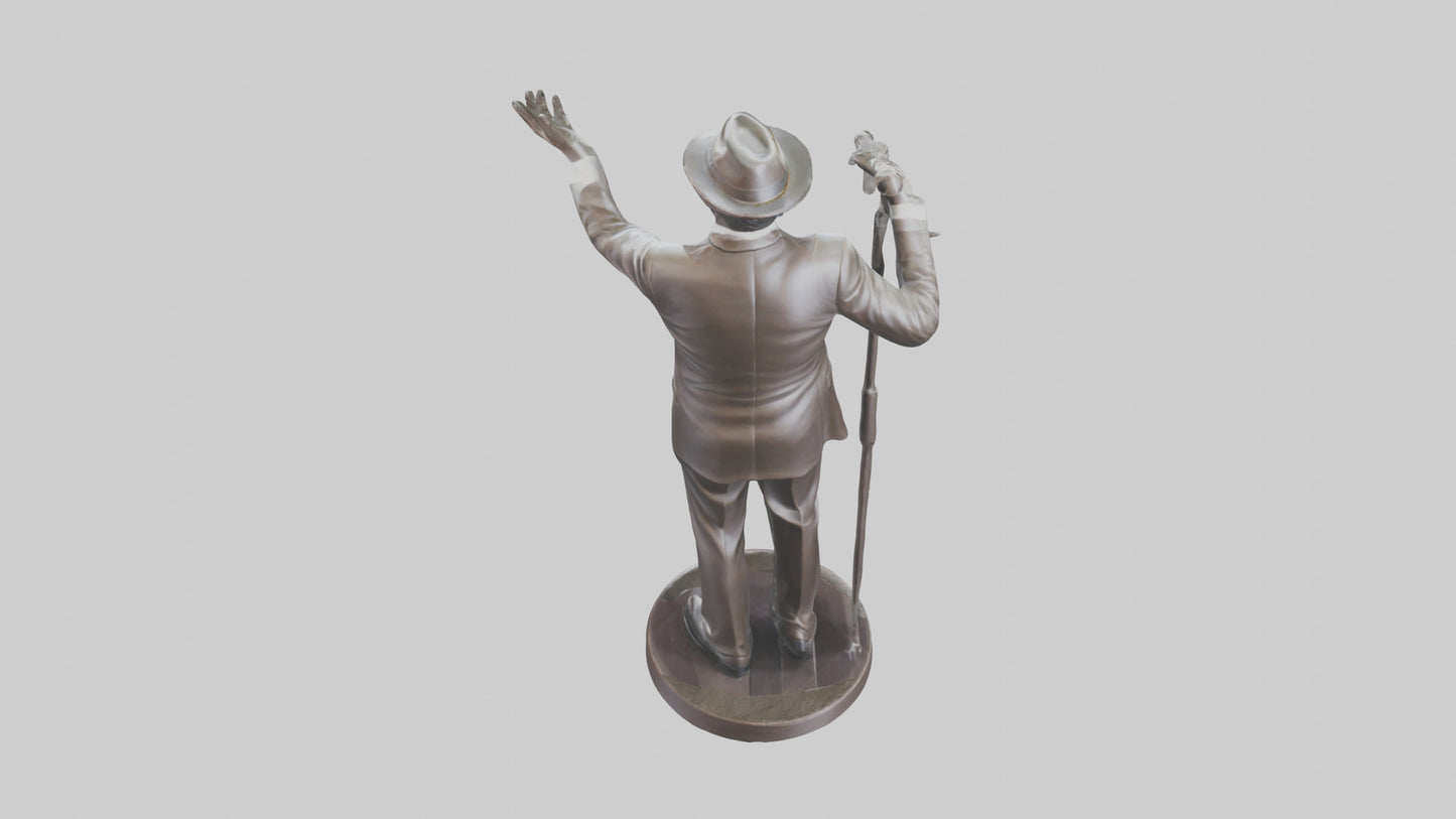 Frank Sinatra statue model 3D model