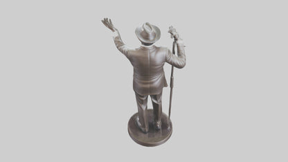 Frank Sinatra statue model 3D model