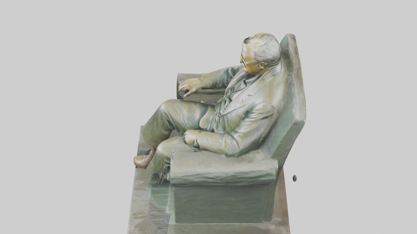 Franklin D Roosevelt statue model 3D model