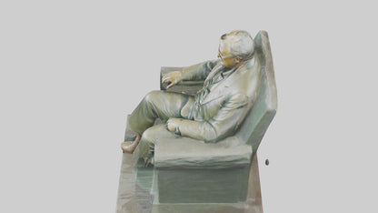 Franklin D Roosevelt statue model 3D model