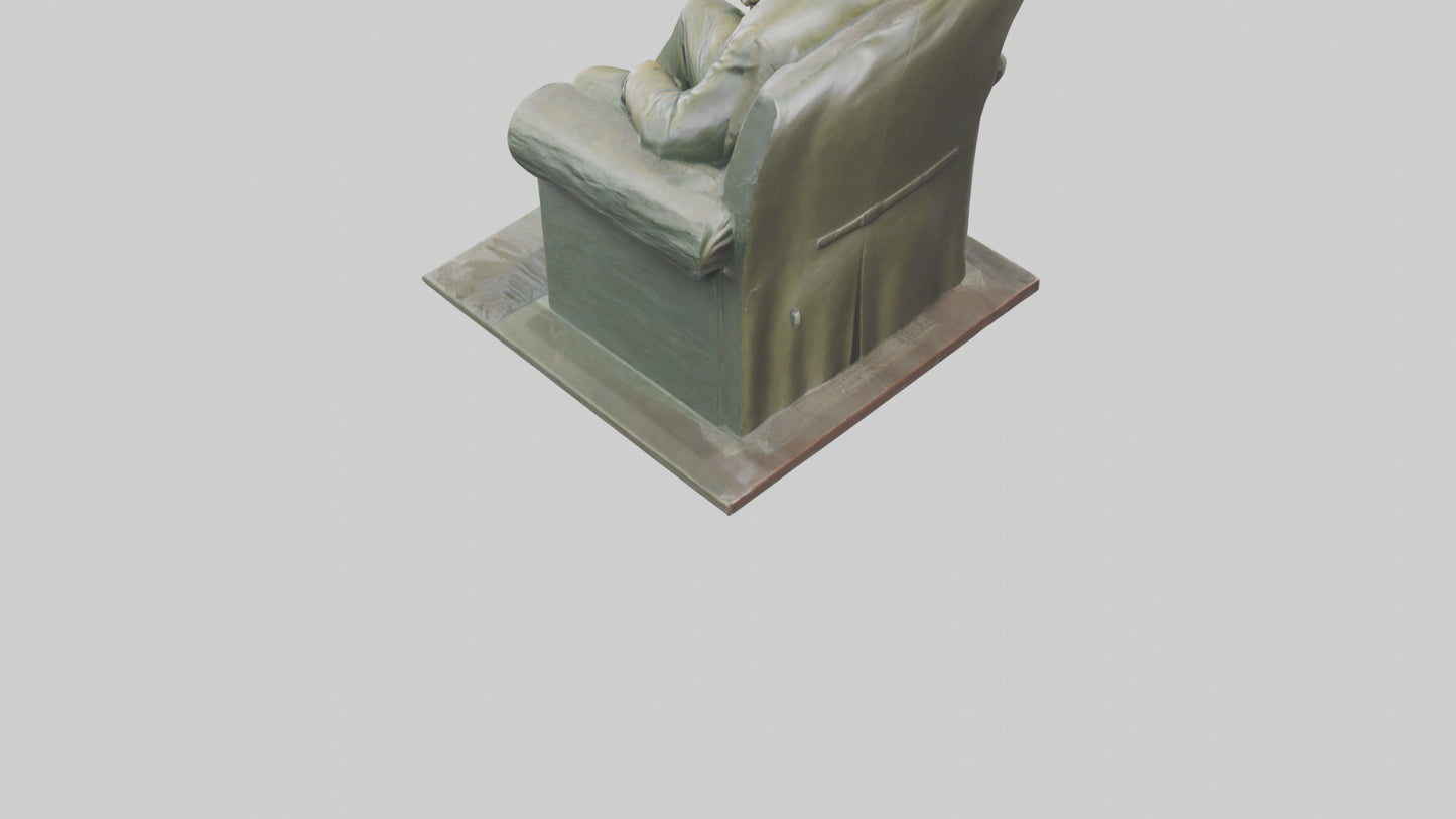 Franklin D Roosevelt statue model 3D model