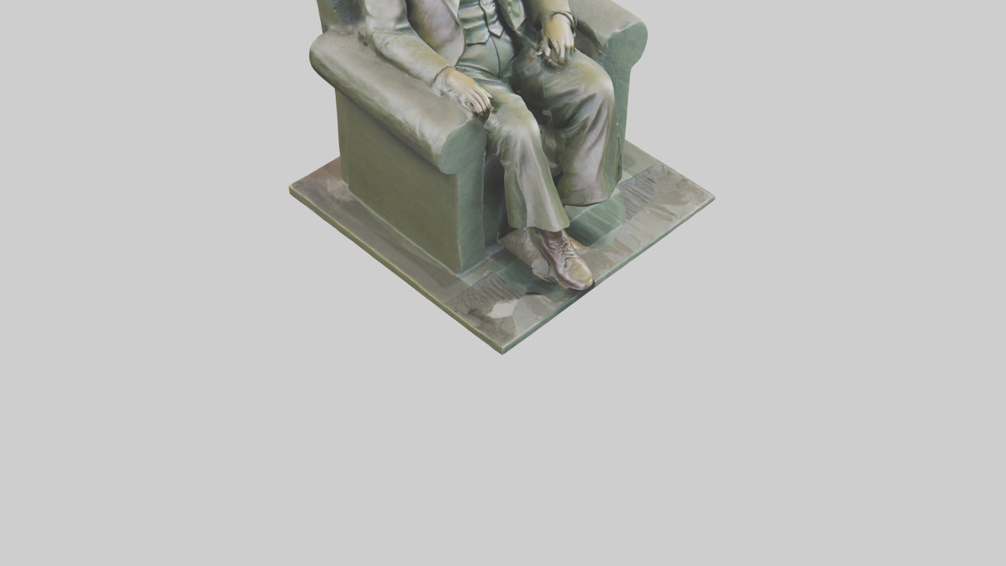 Franklin D Roosevelt statue model 3D model
