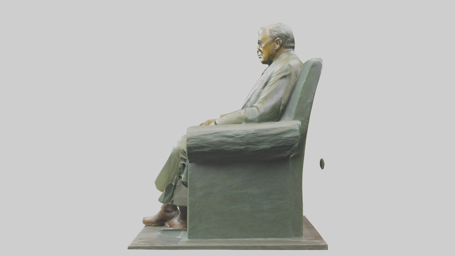 Franklin D Roosevelt statue model 3D model