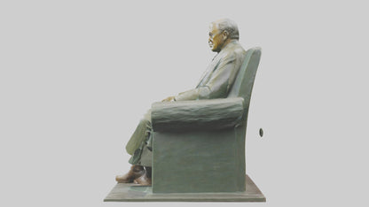 Franklin D Roosevelt statue model 3D model