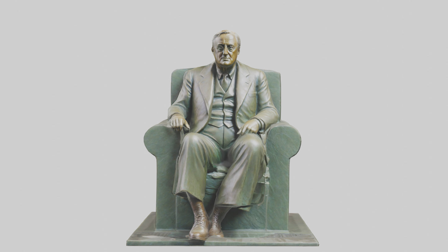 Franklin D Roosevelt statue model 3D model