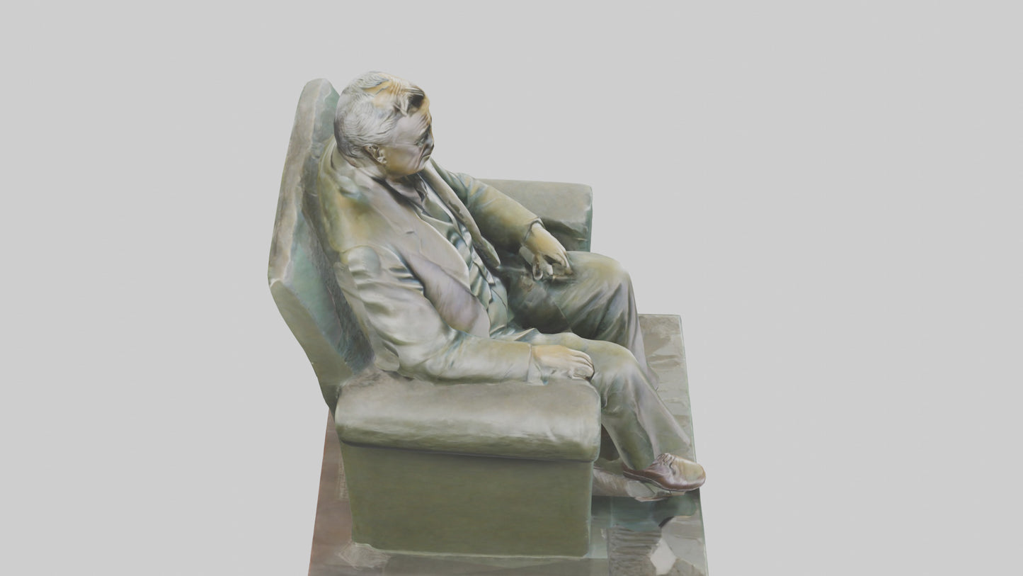 Franklin D Roosevelt statue model 3D model