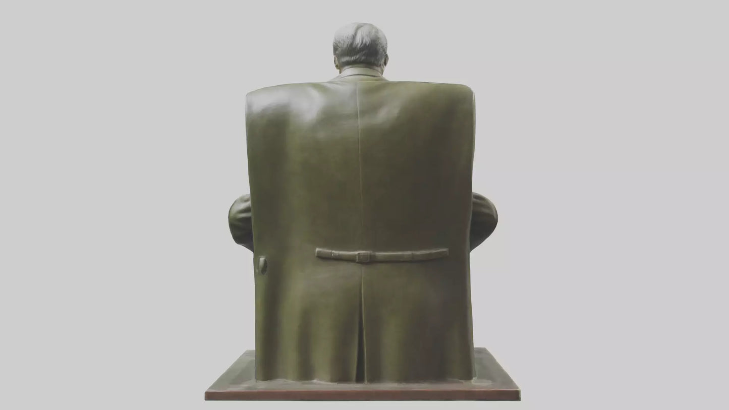 Franklin D Roosevelt statue model 3D model
