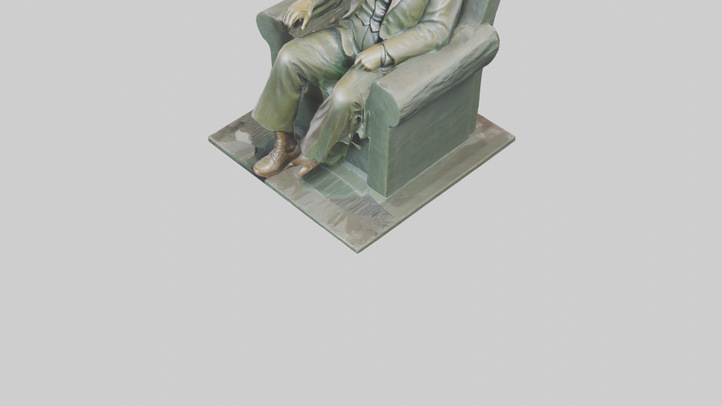 Franklin D Roosevelt statue model 3D model