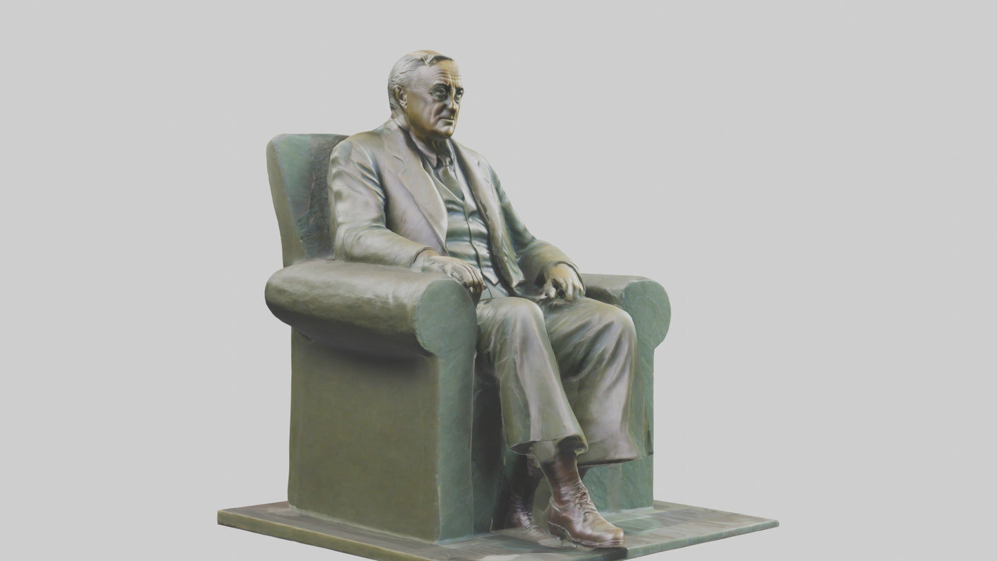 Franklin D Roosevelt statue model 3D model