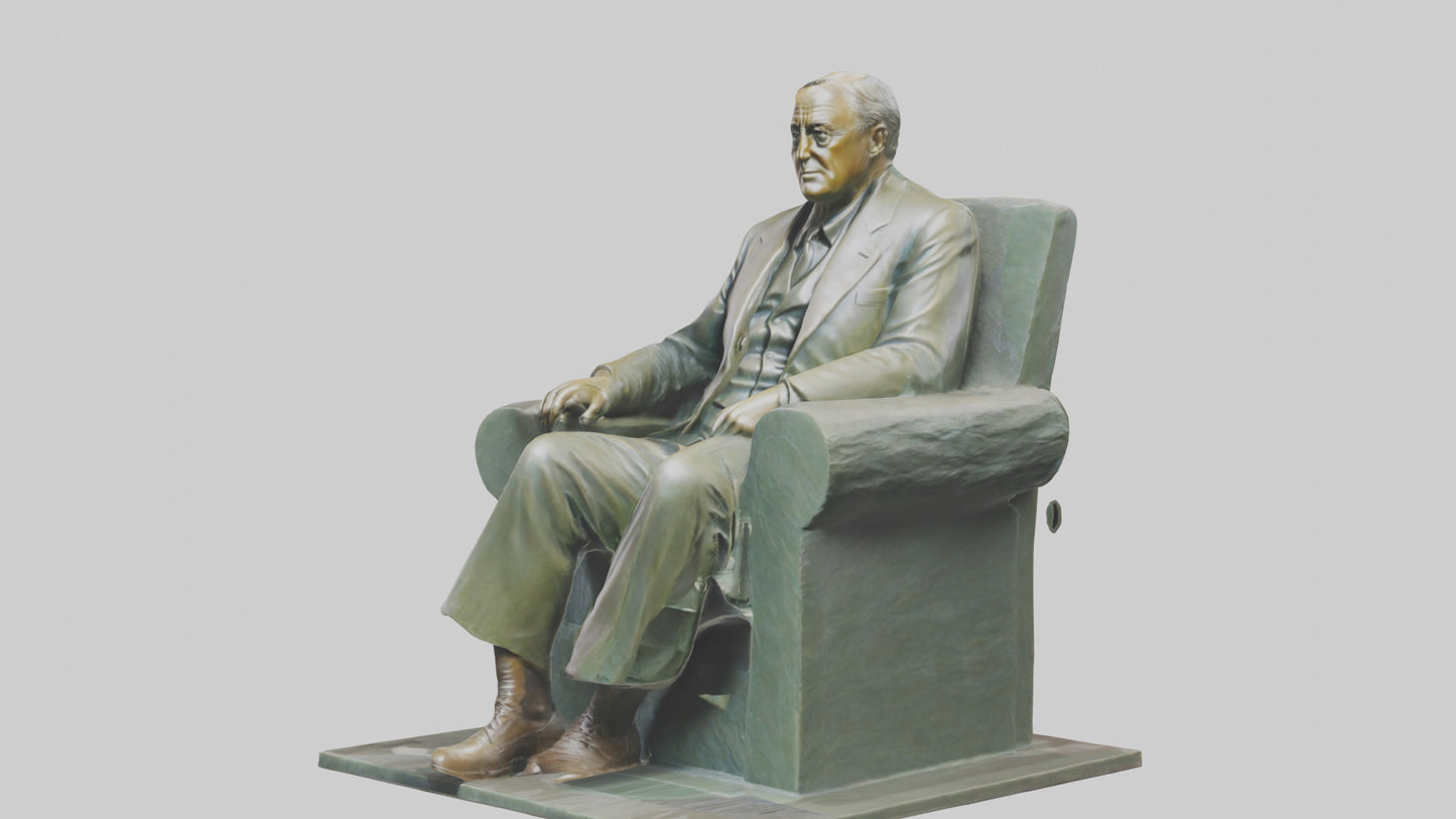 Franklin D Roosevelt statue model 3D model