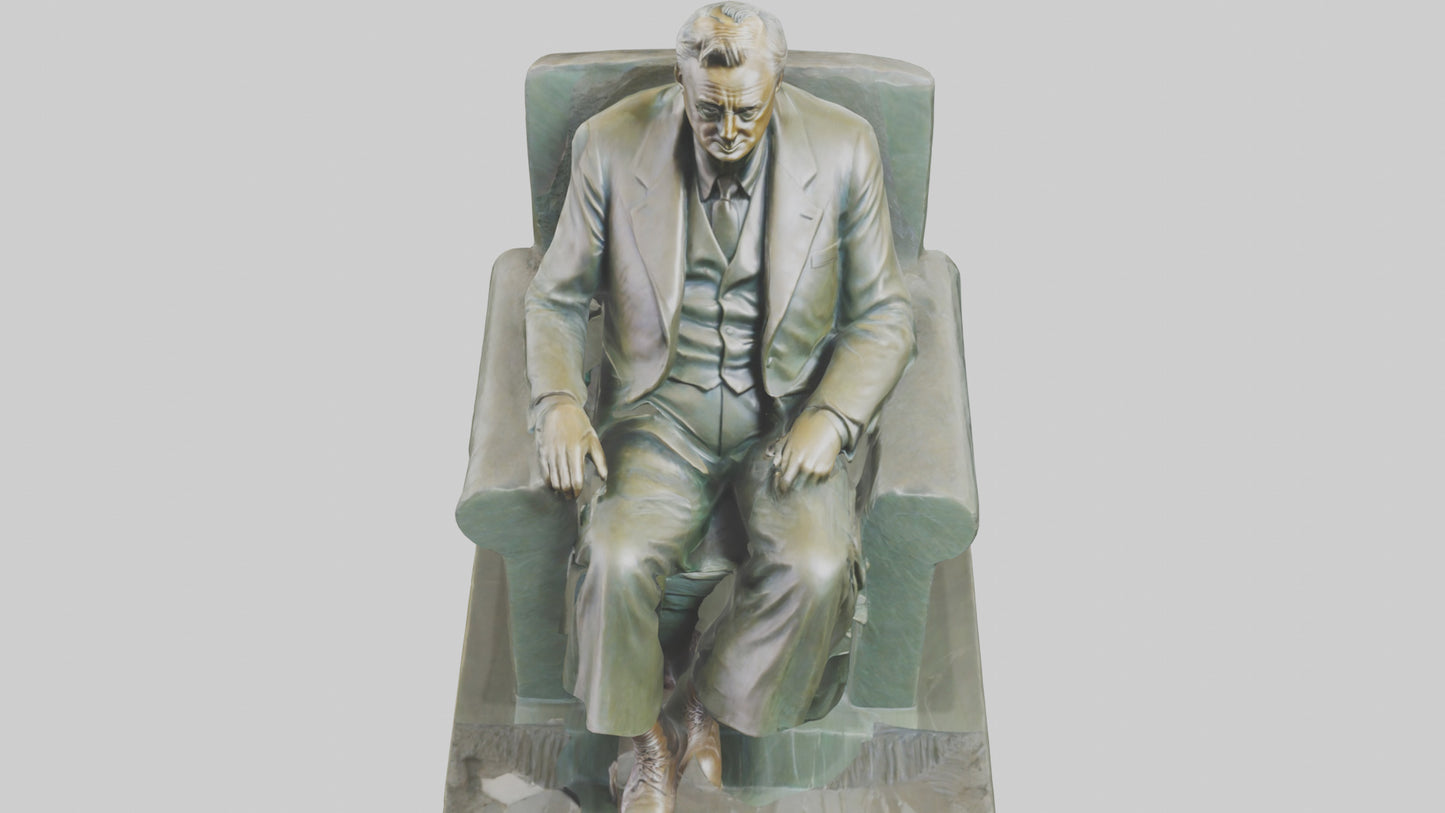 Franklin D Roosevelt statue model 3D model
