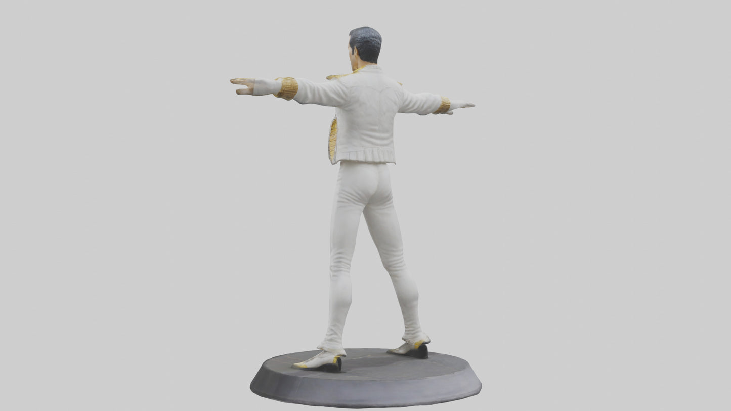Freddie Mercury statue model 3D model