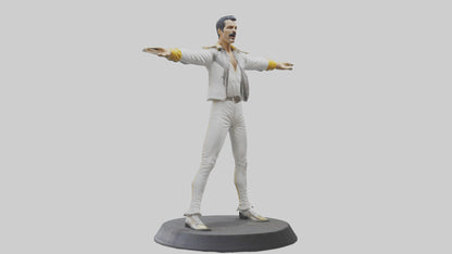 Freddie Mercury statue model 3D model