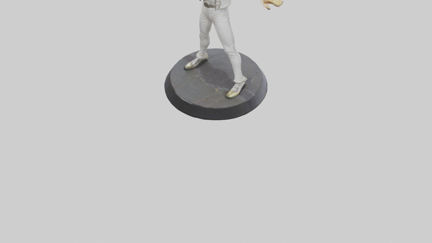 Freddie Mercury statue model 3D model