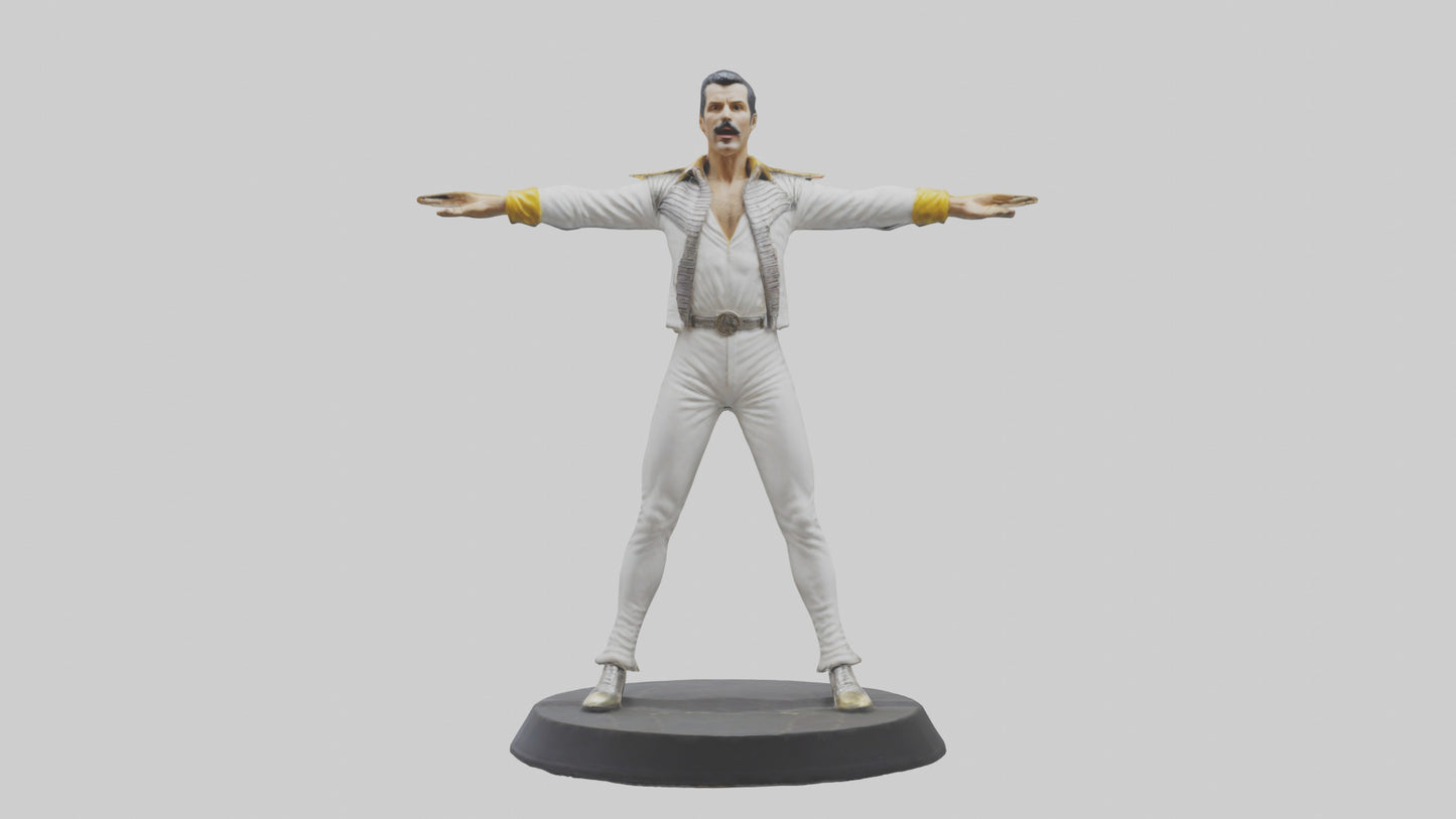 Freddie Mercury statue model 3D model