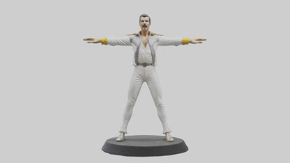 Freddie Mercury statue model 3D model