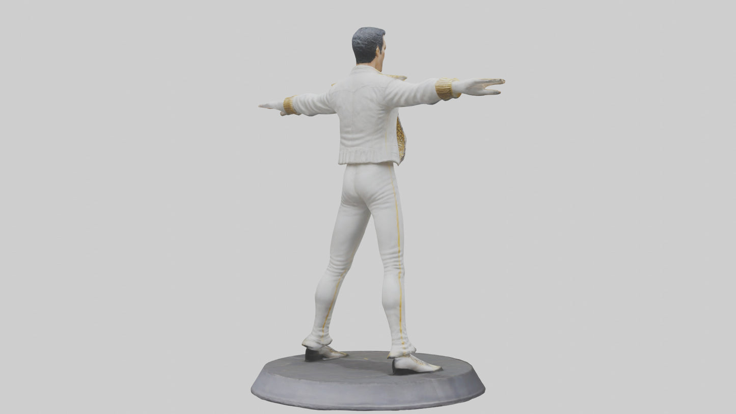 Freddie Mercury statue model 3D model