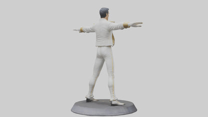 Freddie Mercury statue model 3D model