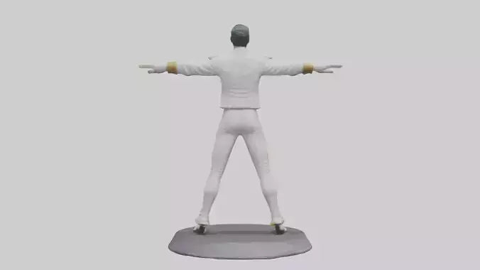 Freddie Mercury statue model 3D model