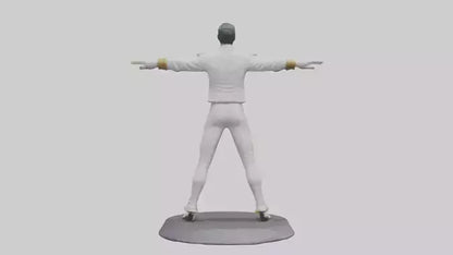 Freddie Mercury statue model 3D model