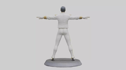 Freddie Mercury statue model 3D model