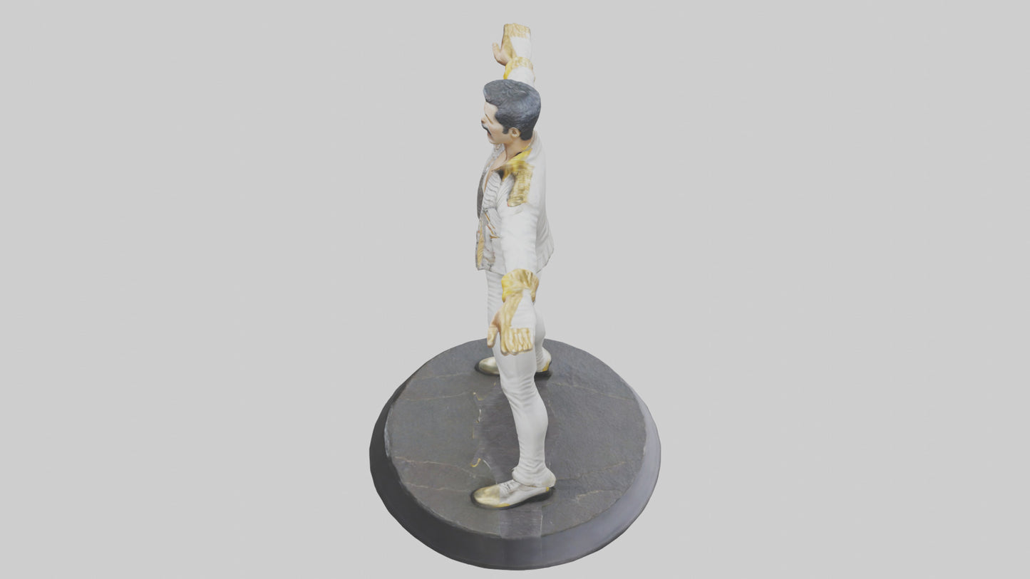 Freddie Mercury statue model 3D model