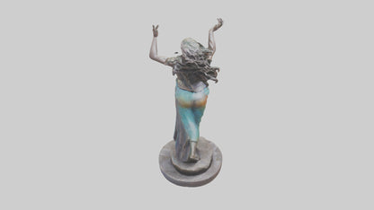3D model Free Spirit Rising statue model VR / AR / low-poly