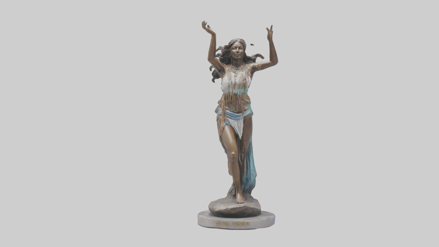 3D model Free Spirit Rising statue model VR / AR / low-poly