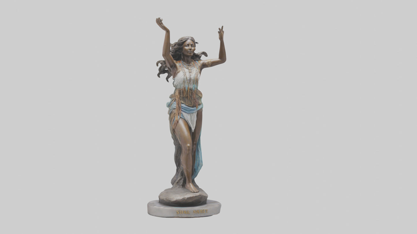 3D model Free Spirit Rising statue model VR / AR / low-poly