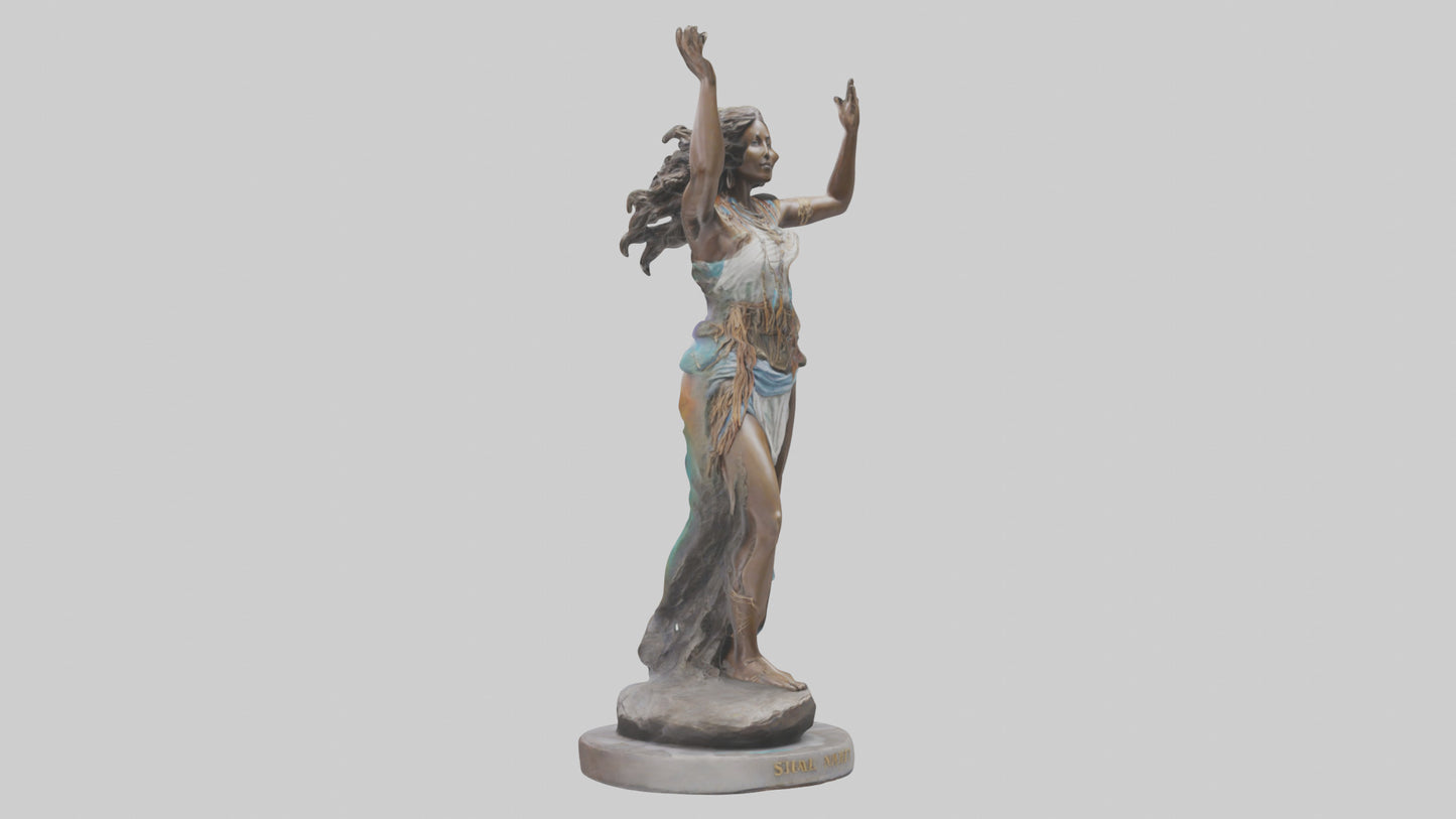 3D model Free Spirit Rising statue model VR / AR / low-poly